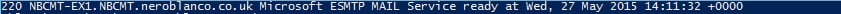 Exchange SMTP TELNET