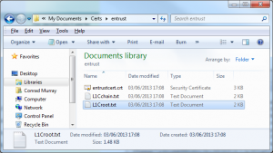 Install trusted Root Certificate into Key Ring3
