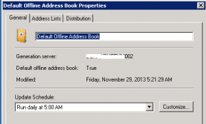 Offline Address Book Generation