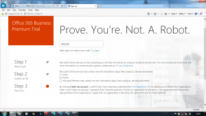 Office 365 Prove Identity Top