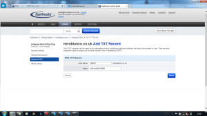 Office 365 Add Domain TXT FastHosts
