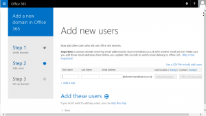 Office 365 Add Users