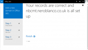 Office 365 Finish