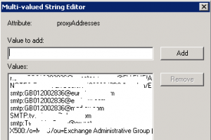 proxyAddresses