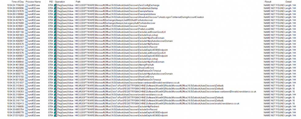 Registry Trace with Process Monitor