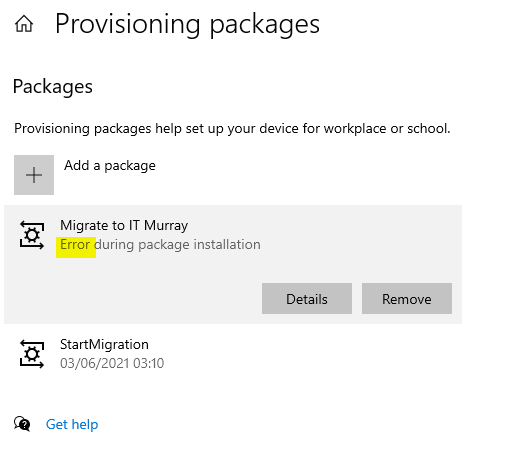 Fixing Azure AD Join for Windows 10 Provisioning Package Error 0xCAA2000C