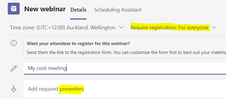 Add required presenters