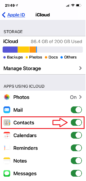 Managing Personal Contacts on iOS